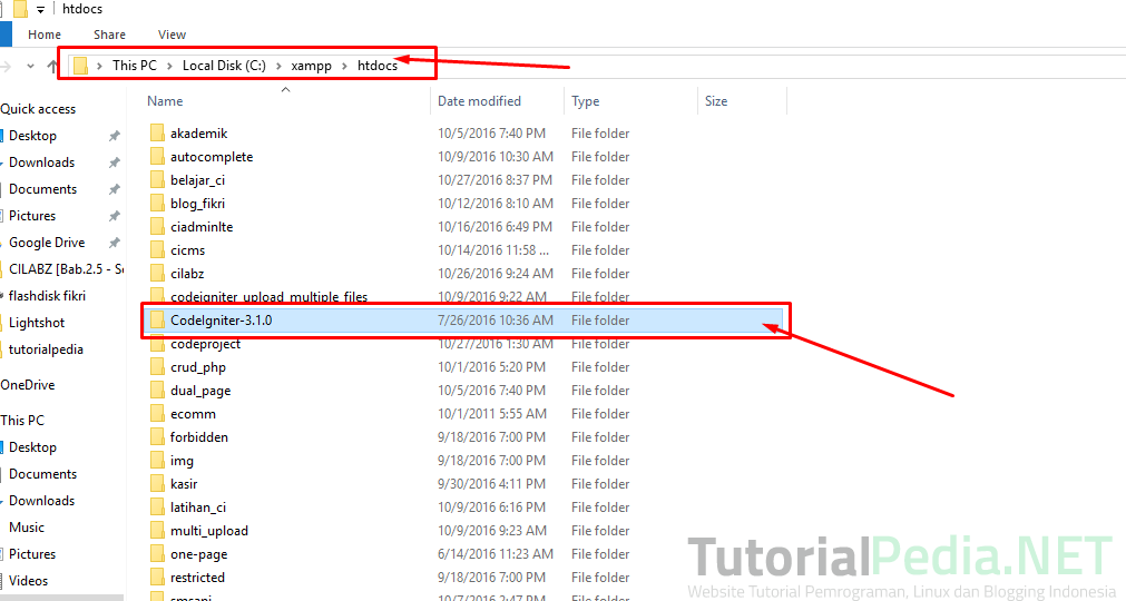 Tutorial Install Codeigniter Untuk Pemula  TutorialPedia