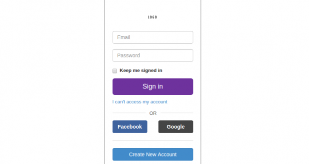 Desain Form Login Seperti Yahoo Dengan Bootstrap 